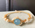 pearl jewelry, gold jewelry, elegant bracelet.